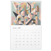 2026 Modern Geometric Art Calendar Poster Kalender (Jan 2027)
