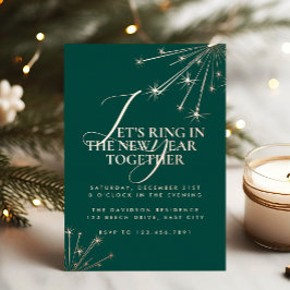 2026 Modern Minimal Classic Typography New Years Folieneinladung