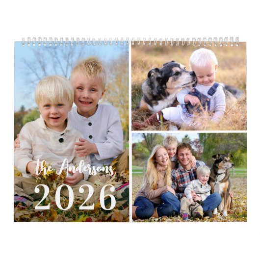 2026 Moderne, einfache, maßgeschneiderte FotoColla Kalender (Titelbild)