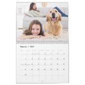 2026 Moderne, einfache Personalisierte Fotos Kalender (Feb 2027)