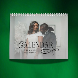 2026 Moderne Elegante Hochzeitsfotos Frischvermähl Kalender