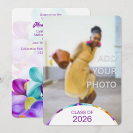 2026 Moderne stilvolle Einladung zum Abschlussfoto