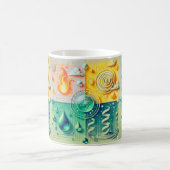 2026 Moderne Vier-Elemente-Wandkunst Kaffeetasse (Mittel)