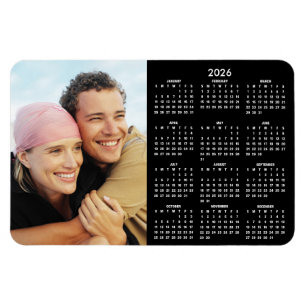 2026 Moderner Kalender-Foto-Magnet Magnet