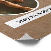2026 Moderner Kreis Foto Vision Board Poster (Ecke)