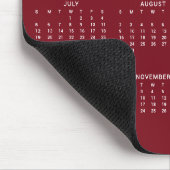 2026 Moderner Minimalistischer Burgund-Maroon-Kale Mousepad (Ecke)
