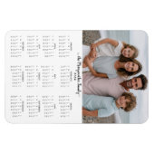 2026 Moderner Personalisierter Foto-Kalender Magnet (Horizontal)