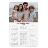 2026 Moderner Personalisierter Foto-Kalender Magnet (Vertikal)