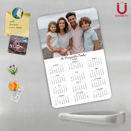 2026 Moderner Personalisierter Foto-Kalender Magnet