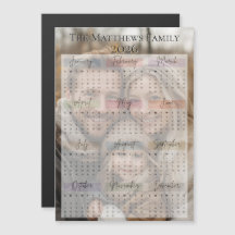 2026 Moderner Sleek Holiday Foto Kalender