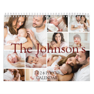 2026 Modernes Foto Kalender