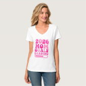 2026 Mom Goals Loading Retro T-Shirt (Vorderseite Vollansicht)