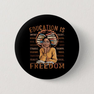 2026 Monat der Schwarzen Geschichte Bildung Ist Fr Button
