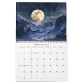 2026 Mondblick Kunstkalender Montag Kalender (Feb 2027)