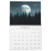 2026 Mondblick Kunstkalender Montag Kalender (Jan 2027)