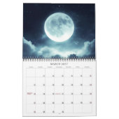 2026 Mondblick Kunstkalender Montag Kalender (Mär 2027)