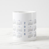 2026 Monthly Calendar Jumbo-Tasse (Vorderseite)