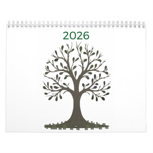 2026 Monthly Wall Calendar - Seasonal Minimalist Kalender (Titelbild)