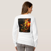 2026 Motivierend Art - Kitten Sees Lion in Mirror T-Shirt (Schwarz voll)