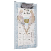 2026 Mourning Doves For Peace Klemmbrett (Rechts)