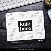 2026-Mouse-Volljahrs-Kalender für Geschäftslogos Mousepad