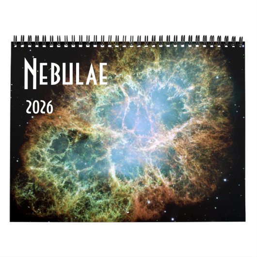 2026 NASA Space Nebulae Astronomie Sterne Kalender (Titelbild)