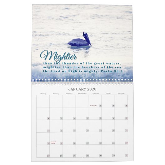 2026 Nature Birds with Uplifting Scripture Kalender (Jan 2026)