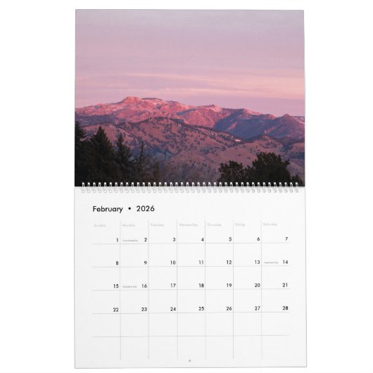 2026 Nature Calendar Kalender (Feb 2026)