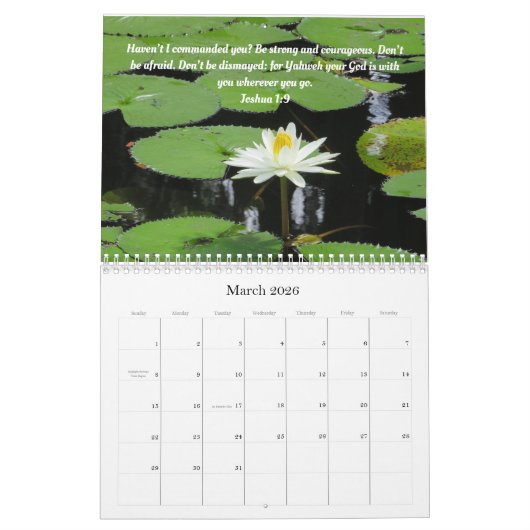 2026 Nature's Blessings Calendar Kalender (Mär 2026)