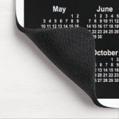 2026 Neon White Calendar von Janz Two Tone Mousepad (Ecke)