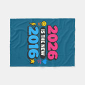 2026 Neu 2016 Internet Nostalgie Design Fleecedecke (Vorderseite (Horizontal))