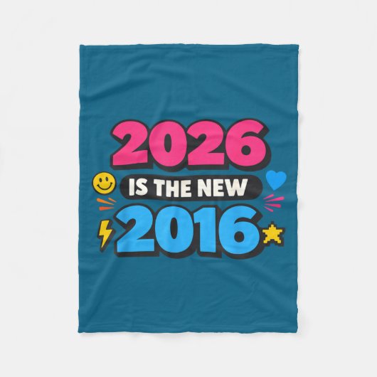 2026 Neu 2016 Internet Nostalgie Design Fleecedecke (Vorderseite)