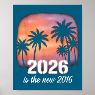 2026 Neu 2016 Retro-Tropische Illustration Poster