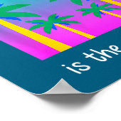 2026 Neue 2016 Vaporwave Palm Illustration Poster (Ecke)