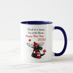 2026 Neujahr Kanada Elch Tasse