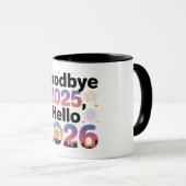 2026 Neujahrs-Sonnenuntergangs-Feier Kaffeetasse (VorderseiteRechts)