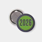 2026 Neujahrsmagnet Magnet (Vorderseite/Rückseite)