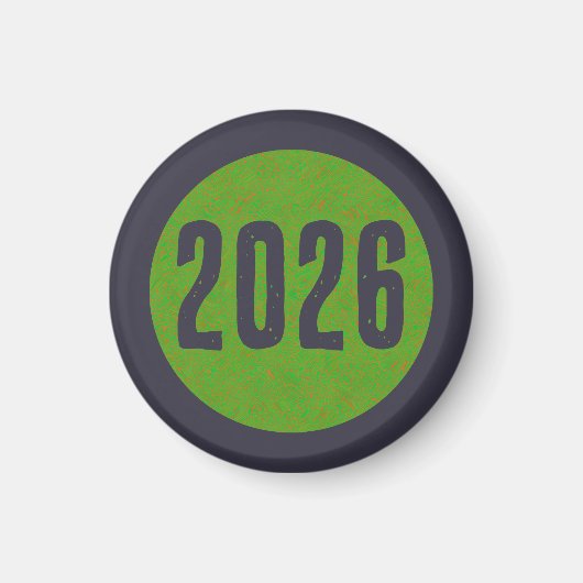 2026 Neujahrsmagnet Magnet (Vorne)