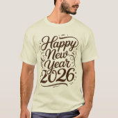 2026 Neujahrswünsche & Ästhetische Designs tee (Vorderseite)