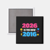 2026 New 2016 Internet Nostalgia Design Magnet (Vorderseite/Rückseite)