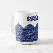 2026 New Istanbul Turkey Souvenir Blue Kaffeetasse (Vorderseite Links)