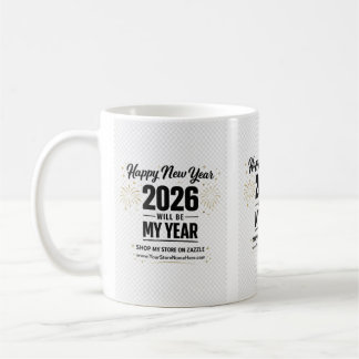2026 New Year Greeting Card Kaffeetasse