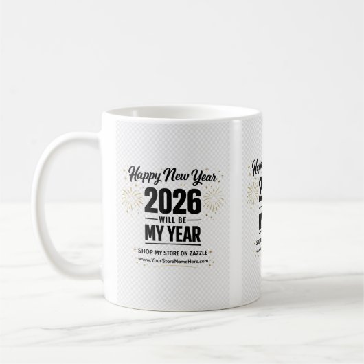 2026 New Year Greeting Card Kaffeetasse (Links)