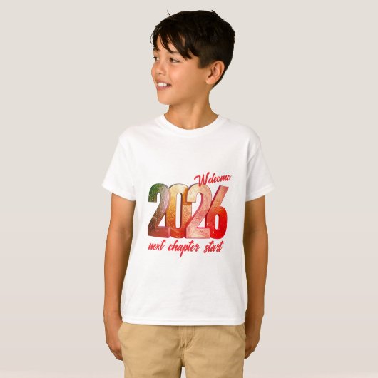 2026 NEW YEAR KIDS BASIC T SHIRT (Vorne ganz)