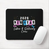 2026 New Year Labor And Delivery Nurse Fireworks E Mousepad (Mit Mouse)
