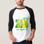 2026 NEW YEAR MENS 3/4 SLEEVE RAGLAN T-Shirt (Vorderseite)