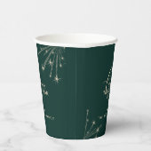 2026 New Year Modern Elegant Typography Green Pappbecher (Rechts)