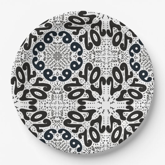 2026 New Year Pappteller (Vorderseite)