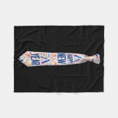 2026 New Year’s Party Fireworks Funny Celebration  Fleecedecke (Vorderseite (Horizontal))