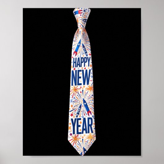 2026 New Year’s Party Fireworks Funny Celebration Poster (Vorne)